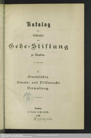 2: Staatslehre, Staats- und Völkerrecht, Verwaltung