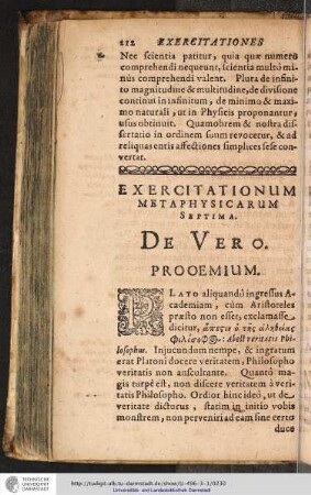 7 De vero.