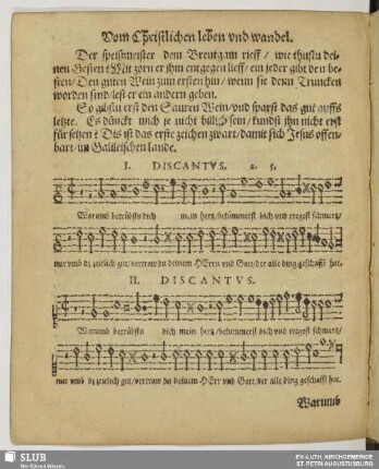 Warum betrübstu dich mein Herz