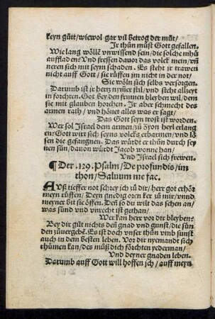 Der .129. Psalm/ De profundis ...
