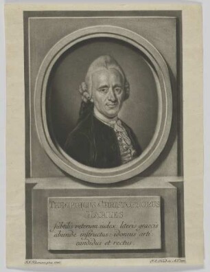 Bildnis des Theophilus Christophorus Harles