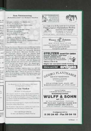 Zum Totensonntag "Herbstliches Lied" von Hermann Claudius