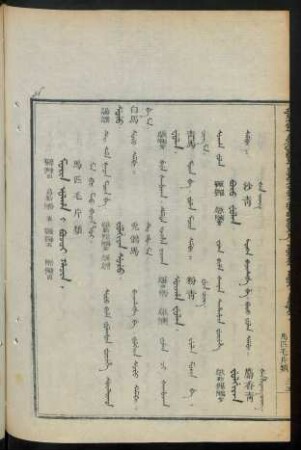 Morin ulha i bocoi hacin = 馬匹毛片類