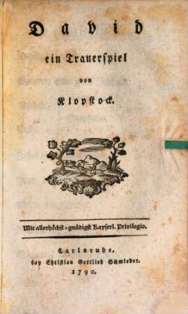 David : ein Trauerspiel
