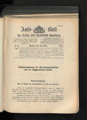 No. 71, 16. März 1917