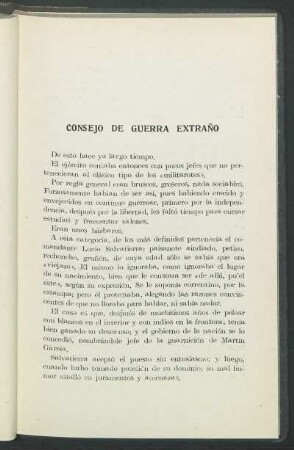 Consejo de guerra extraño