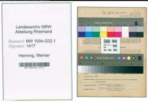 Entnazifizierung Werner Henning , geb. 31.10.1905 (Stadtinspektor)