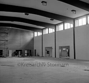 Mehrzweckhalle: Baustelle: Innenaufnahme