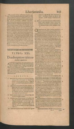 Titul. XXI. De ademptione & translatione Legatorum.