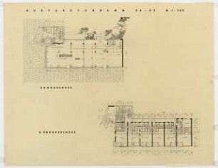Wohn- und Geschäftshaus Kurfürstendamm 94/95, Berlin-Halensee: Grundrisse 1:100