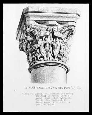 Paris, Saint-Germain-des-Prés, Kapitell aus dem Chorumgang