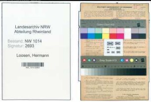 Entnazifizierung Hermann Loosen , geb. 06.02.1910 (Vertreter)