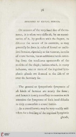 Diagnosis of crural Hernia
