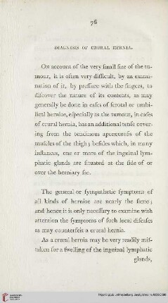 Diagnosis of crural Hernia