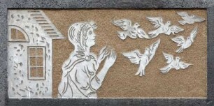 Heiligkreuz-Schule — Südflügel — Wandbild