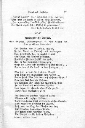 Hannoversche Vorhut.