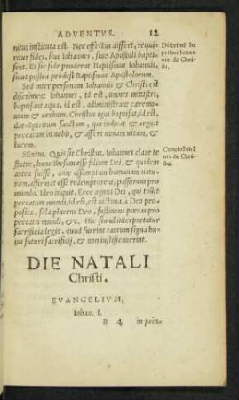 Die Natali Christi.