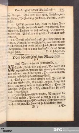Vom hohen Adel der Gläubigen.