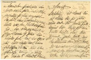 Brief von Louise Dumont an Gustav Lindemann