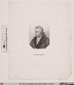 Bildnis (Johann Jakob) Wilhelm Heinse (eig. Heintze)