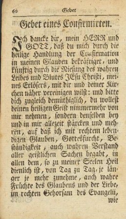 Gebet eines Confirmirten