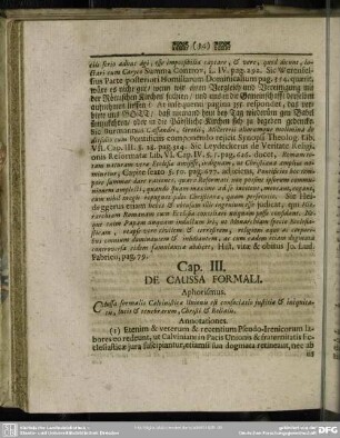 Cap. III. De Caussa Formali