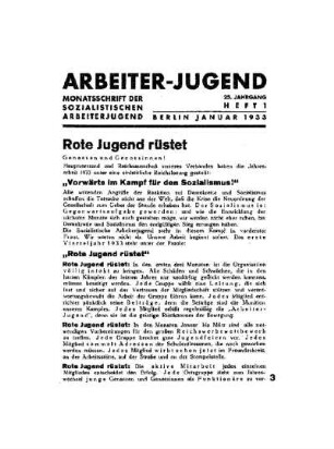 Rote Jugend rüstet