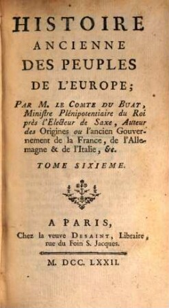 Histoire ancienne des peuples de l'Europe, 6