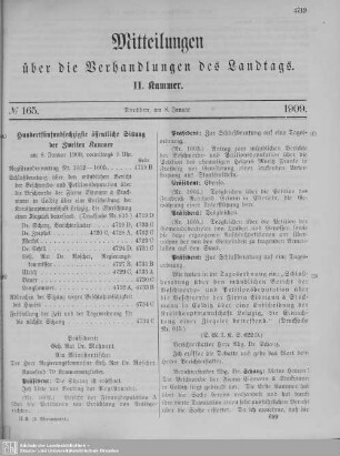 165. Sitzung
