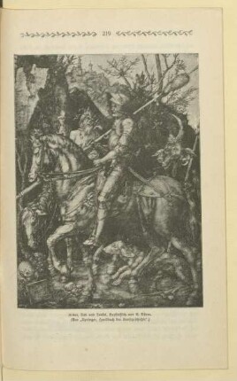 Ritter, Tod und Teufel, Kupferstich von A. Dürer