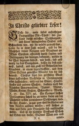 2r-3r, In Christo geliebter Leser!