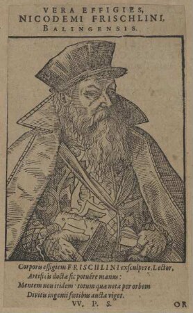 Bildnis des Nicodemus Frischlinus