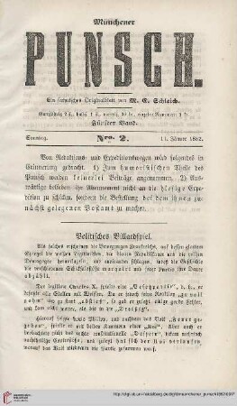 Nro. 2 (11. Jänner 1852)