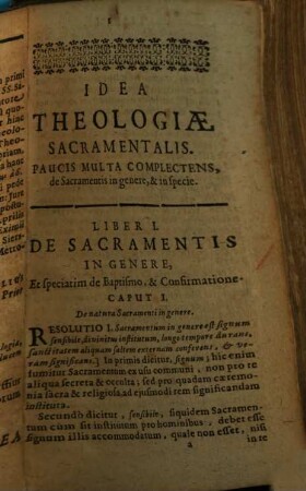 Idea theologiae Sacramentalis