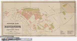 Neuester Plan von Reudnitz und den angrenzenden Fluren