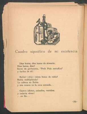 Cuadro sipnótico de mi existencia