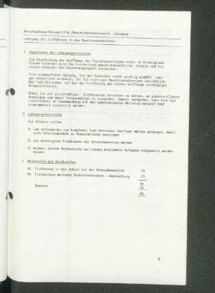 Lehrgang 01: Einführung in das Maschinenschreiben