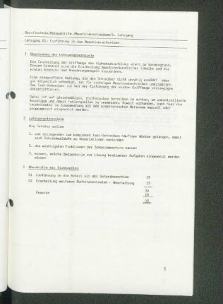 Lehrgang 01: Einführung in das Maschinenschreiben