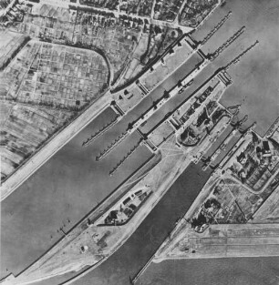 Schleusenanlagen Brunsbüttel 1939/Nord-Ostsee-Kanal