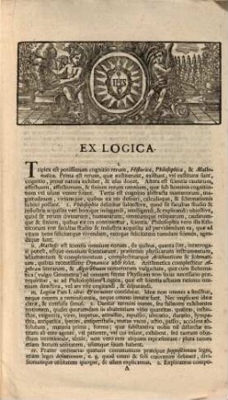 Theses ex universa philosophia et mathesi