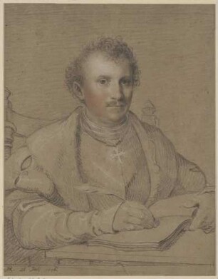 Bildnis Fouqué, Friedrich de La Motte- (1777-1843), Offizier, Dichter, Übersetzer
