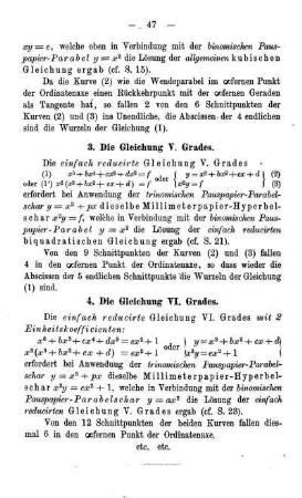 3. Die Gleichung V. Grades.