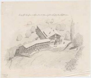 Abel, Adolf; Berchtesgaden - Bischofswiesen; Biologisches Kurheim Dr. Werner Zabel - Vogelperspektive