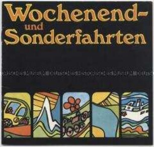 Werbeheft des Reisebüros der DDR für Wochenend- und Sonderfahrten durch Städte der DDR