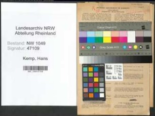 Entnazifizierung Hans Kemp , geb. 26.08.1916 (Finanzbeamter)