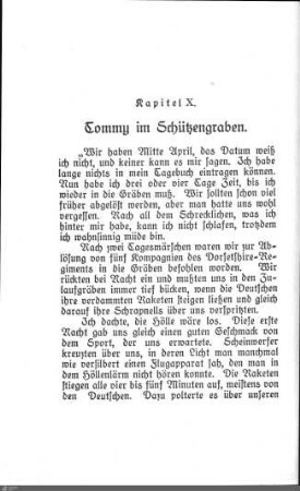 X. Tommy im Schützengraben