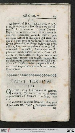 Caput tertium