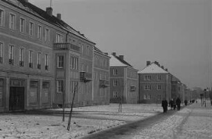 Blick in das Wohngebiet an der Kopernikusstraße in Leipzig-Mockau