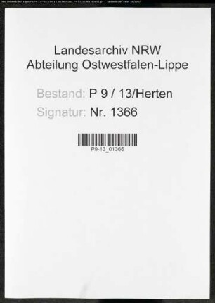 Sterberegister Standesamt Herten