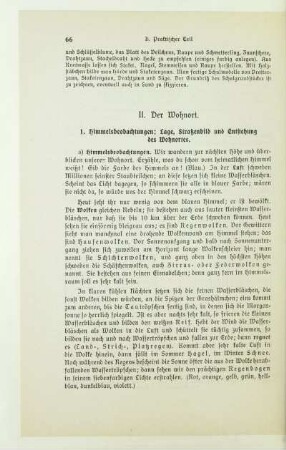 1. Himmelsbeobachtungen; Lage, Straßenbild und Entstehung des Wohnortes